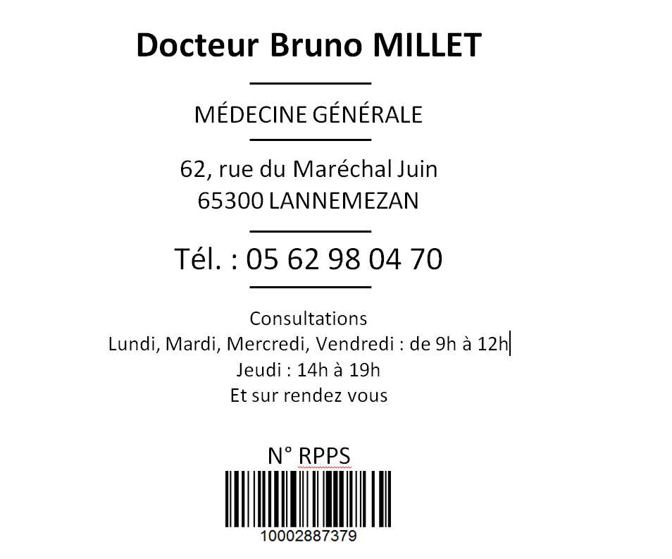 Dr Bruno Millet